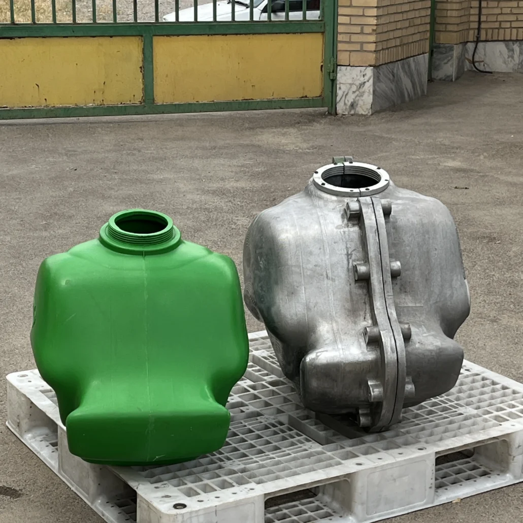 Aluminium sprayer mold tank